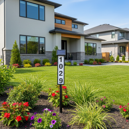 1pc Lighting House Number Light, Solar Address Sign Light With Stake,Solar Powered LED Lighting Address Sign For Houses And Home