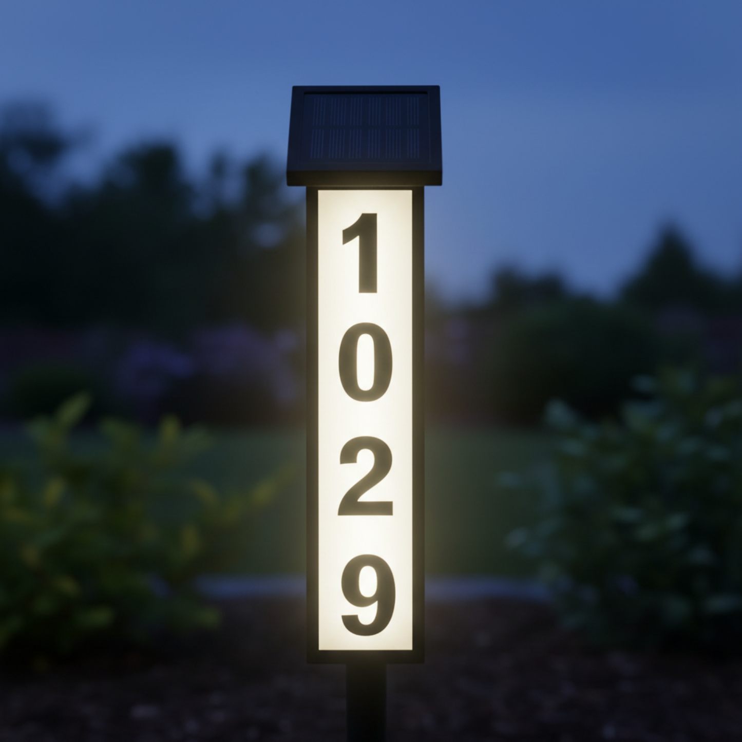 1pc Lighting House Number Light, Solar Address Sign Light With Stake,Solar Powered LED Lighting Address Sign For Houses And Home