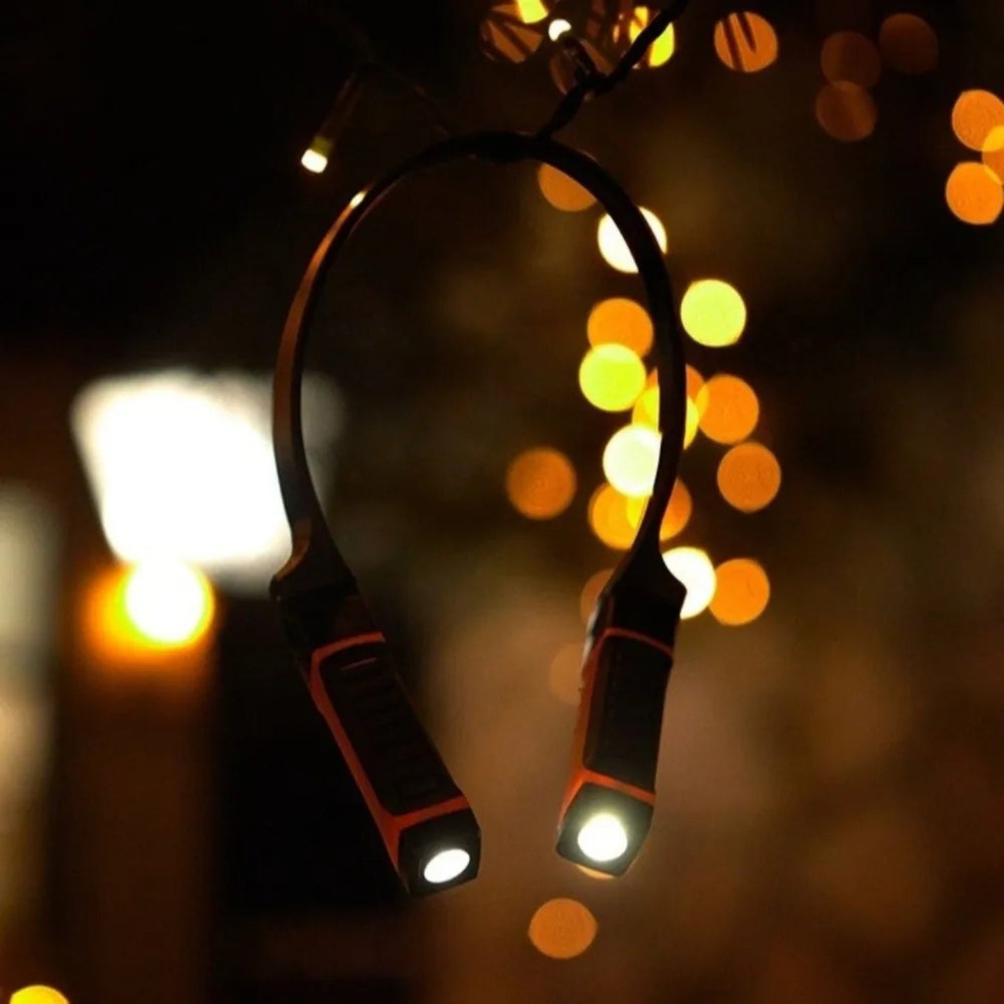 Rechargeable neck light with USB charging cable
