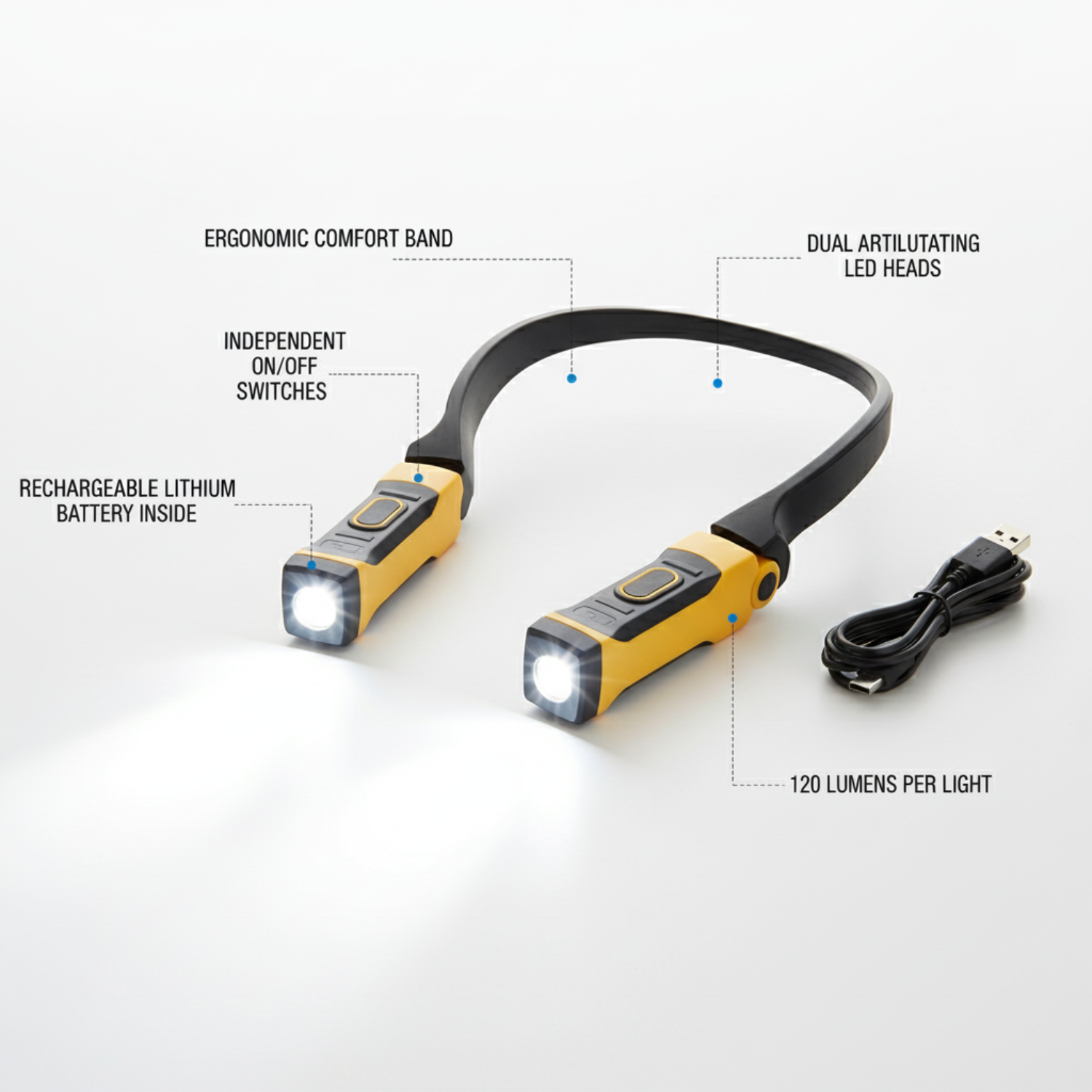 LED neck light technical details and features
